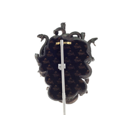 Medusa: The Wild-Eyed Mermaid in a Mask Wall-Mounted 37cm Full-Length Veronese Bronze Electrolytic Statue, Ancient Greece Verone