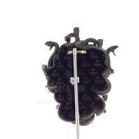 Medusa: The Wild-Eyed Mermaid in a Mask Väggmonterad 37 cm Veronese brons elektrolytisk staty i full längd, antikens Grekland Ve