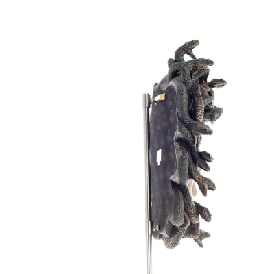 Μέδουσα: Η γοργόνα με τα άγρια μάτια σε Μάσκα Επιτοίχια 37εκ Ολόσωμο άγαλμα με Ηλεκτρόλυση μπρούτζου Veronese, αρχαία Ελλάδα Βερ