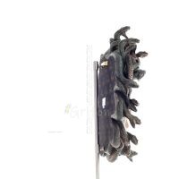 Medusa: The Wild-Eyed Mermaid in a Mask Wall-Mounted 37cm Full-Length Veronese Bronze Electrolytic Statue, Ancient Greece Verone