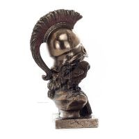 Athena or Athana or Athene: The goddess of wisdom with a helmet, book, and a 22.5 cm owl bust, statue Veronese 5 - grifon.se 