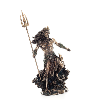 Poseidon: God of the Sea, Earthquakes, Earth, Storms and Words 50cm Veronese Bronze Electroplating Full Body Statue Veronese 6 -