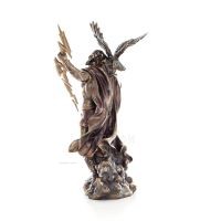 Zeus eller Zeus: Himlens Gud, Blixten, Lagen, Åskan, 50 cm med Veronese Brons Electrolysis, antikens Grekland Veronese 3 - grifo