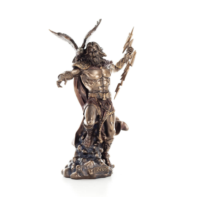 Zeus or Zeus: The God of Heaven, Lightning, Law, Thunder, 50cm with Veronese Bronze Electrolysis, Ancient Greece Veronese 6 - gr