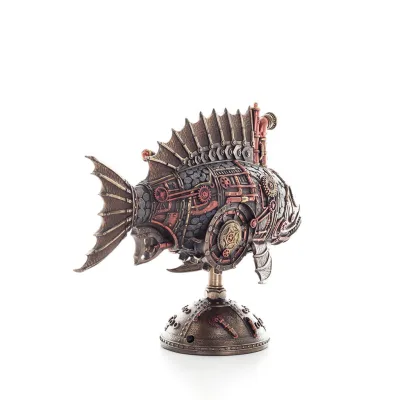 Steampunk Fish 31x24cm Veronese Brons Electrolysis Helkroppsstaty Veronese 3 - grifon.se 