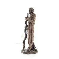 Asclepius: Medicinens gud, 29 cm Veronese Bronze Electrolysis Helkroppsstaty, antikens Grekland Veronese 2 - grifon.se 