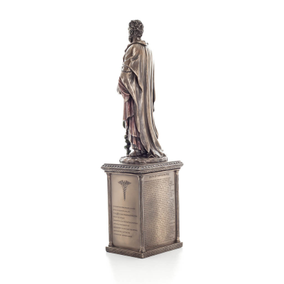 Hippocrates: The Father of Modern Medicine, with Oath on Base 41cm Veronese Bronze Electrolysis Full Body Statue Veronese 3 - gr
