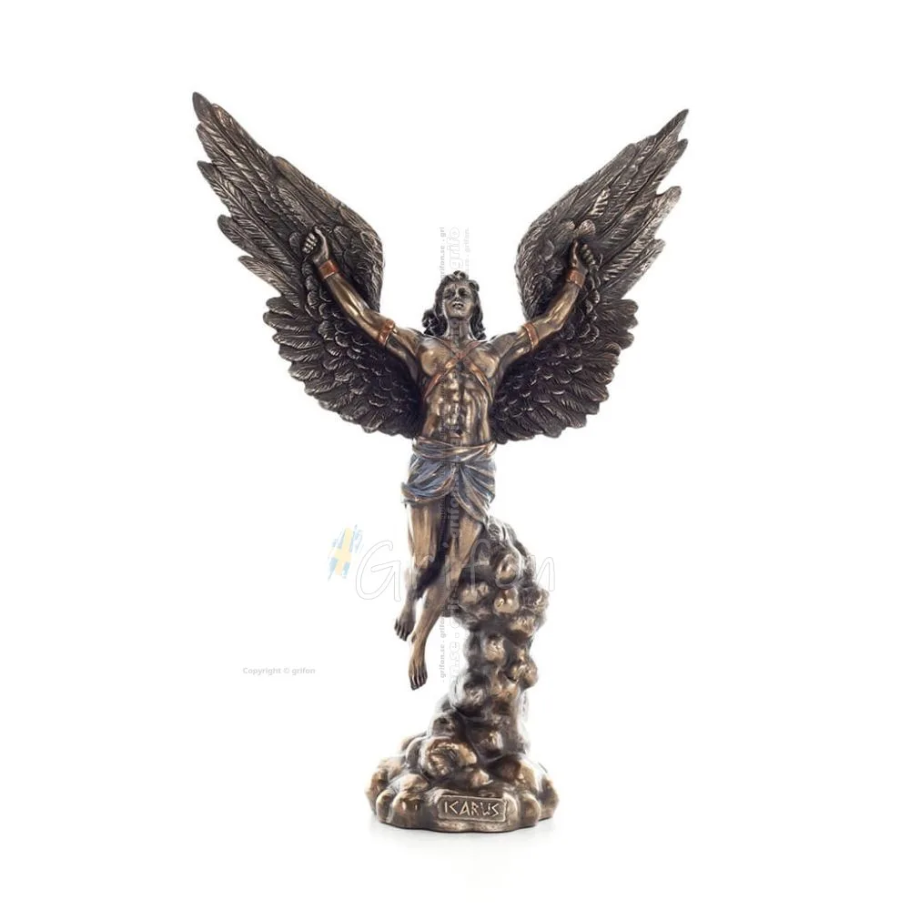 Icarus: The Young Man Who Flew Near the Sun, 37cm Veronese Electrolytic Bronze Full Body Statue Veronese 1 - grifon.se 