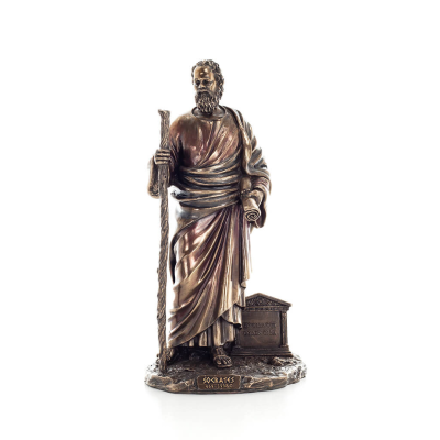 Socrates: Philosopher, considered the founder of Western philosophy 30cm Veronese Bronze Electrolysis Full Body Statue Veronese 