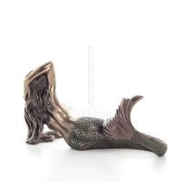 Sjöjungfrun: den vackraste demonen, vilande på vänster hand 17x29 cm Veronese Brons Electrolysis Helkroppsstaty Veronese 4 - gri