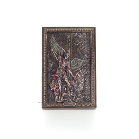 Ärkeängel Michael Icon 23,5x15,5cm Veronese bronselektrolys, religiös - Andlig kristen Veronese 1 - grifon.se 