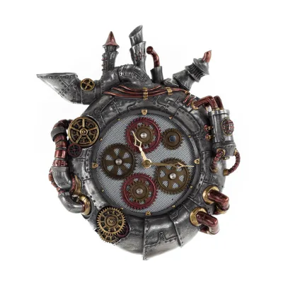 Wall clock steampunk exhausts 36x29cm Veronese bronze electrolysis, Modern Decorative Veronese 1 - grifon.se 