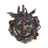 Wall clock steampunk exhausts 36x29cm Veronese bronze electrolysis, Modern Decorative Veronese 1 - grifon.se 