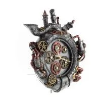 Väggklocka steampunk utblås 36x29cm Veronese brons elektrolys, Modernt dekorativt Veronese 6 - grifon.se 