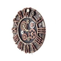 Steampunk Round Gear Clock 30x28,5cm Veronese Bronze Elektrolys, Modernt dekorativt Veronese 2 - grifon.se 