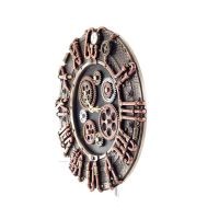 Steampunk Round Gear Clock 30x28.5cm Veronese Bronze Electrolysis, Modern Decorative Veronese 3 - grifon.se 