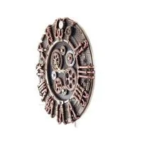 Steampunk Round Gear Clock 30x28,5cm Veronese Bronze Elektrolys, Modernt dekorativt Veronese 3 - grifon.se 