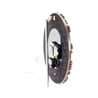 Ρολόι στρογγυλό γρανάζια steampunk 30x28,5εκ Ηλεκτρόλυση μπρούτζου Veronese, Μοντέρνο Διακοσμητικό Βερονέζ 5 - grifon.se 