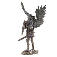 Archangel Michael: Godlike with Sword & Shield 27cm Veronese Bronze Electroplating Statue, Christian Veronese 3 - grifon.se 