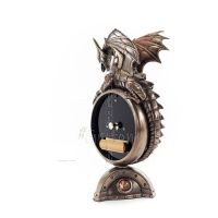 Dragon Table Clock 23x13cm Veronese Bronze Electrolysis, Modern Decorative Veronese 5 - grifon.se 