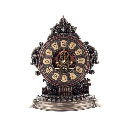 Steampunk Typewriter Desk Clock 23.5x18.5cm Veronese Bronze Electrolysis, Modern Decorative Veronese 1 - grifon.se 