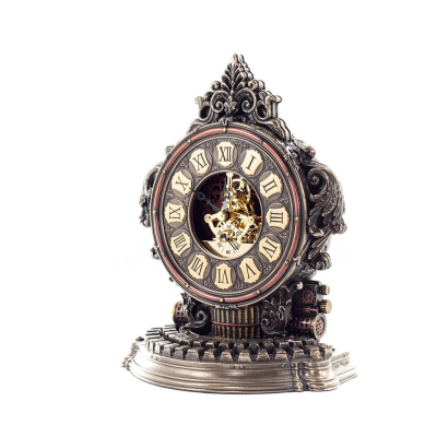 Steampunk Typewriter Desk Clock 23.5x18.5cm Veronese Bronze Electrolysis, Modern Decorative Veronese 2 - grifon.se 