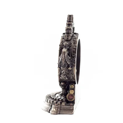 Steampunk Skrivmaskin Skrivbordsklocka 23,5x18,5cm Veronese Brons Elektrolys, Modernt dekorativt Veronese 3 - grifon.se 