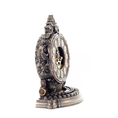 Steampunk Skrivmaskin Skrivbordsklocka 23,5x18,5cm Veronese Brons Elektrolys, Modernt dekorativt Veronese 6 - grifon.se 