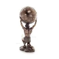 Atlas or Atlas, Titan: The Leader of the Titanids 212cm Full Length Veronese Bronze Electrolytic Statue, Ancient Greece Veronese