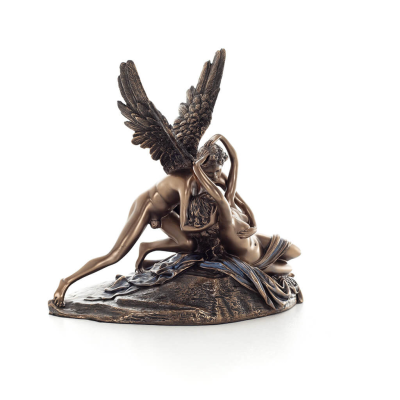 Cupid and the Psyche: Overcoming Obstacles to Love 19.6x18cm Full Body Electrolytic Bronze Veronese Statue, Ancient Greece Veron