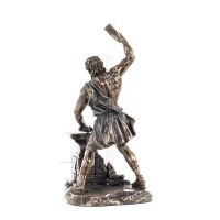 Hephaestus: God of Fire, Metallurgy, Heaven and Earth 22cm Veronese Bronze Electroplating Full Body Statue, Ancient Greece Veron