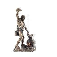Hephaestus: God of Fire, Metallurgy, Heaven and Earth 22cm Veronese Bronze Electroplating Full Body Statue, Ancient Greece Veron