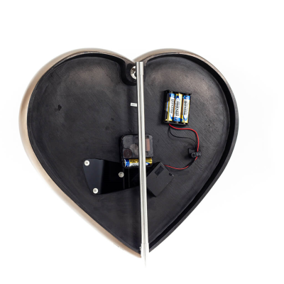 Steampunk Heart Gears Wall Clock 40x36.5cm Veronese Bronze Electrolysis, Modern Decorative Veronese 4 - grifon.se 