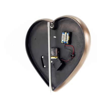 Steampunk Heart Gears Wall Clock 40x36.5cm Veronese Bronze Electrolysis, Modern Decorative Veronese 5 - grifon.se 