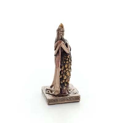 Hera: wife of Zeus, daughter of Cronus and Rhea. Goddess of Marriage 8.5cm Veronese Bronze Electrolysis Full Body Statue Verones