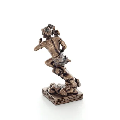 Mercury: The Messenger of the Gods, 8.7cm Veronese Bronze Electroplating Full Body Statue, Ancient Greece Veronese 3 - grifon.se