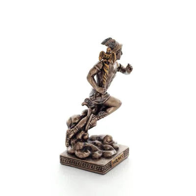 Mercury: The Messenger of the Gods, 8.7cm Veronese Bronze Electroplating Full Body Statue, Ancient Greece Veronese 5 - grifon.se