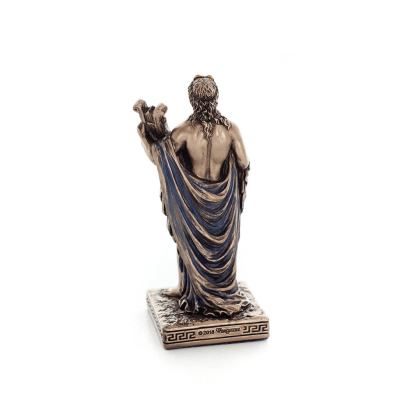 Apollon eller Apollonas, musikens, ljusets och konstens gud 9cm helkropp staty med elektrolys brons Veronese Veronese 3 - grifon