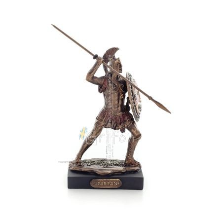 Spartan Warrior 12.5cm Veronese Bronze Electroplating Full Body Statue, Ancient Greece Veronese 1 - grifon.se 