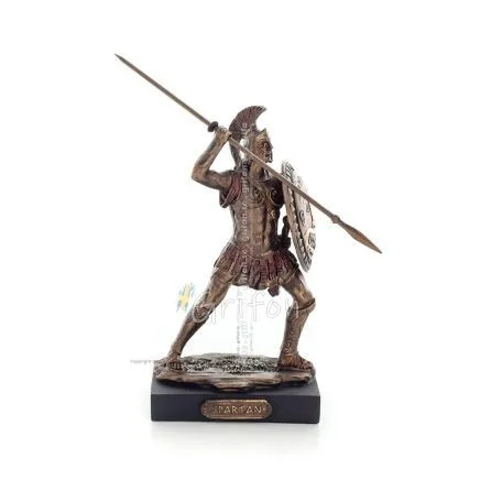 Spartan Warrior 12,5 cm Veronese brons galvaniserad helkroppsstaty, antikens Grekland Veronese 1 - grifon.se 