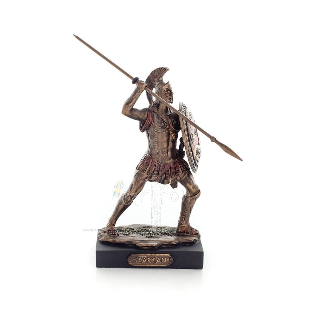 Spartan Warrior 12.5cm Veronese Bronze Electroplating Full Body Statue, Ancient Greece Veronese 1 - grifon.se Spartan Warrior 12.5cm Veronese Bronze Electroplating Full Body Statue, Ancient Greece Veronese 1 - grifon.se