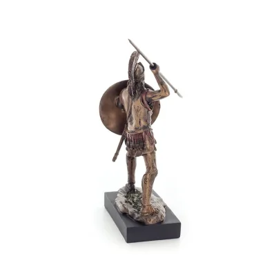 Spartan Warrior 12.5cm Veronese Bronze Electroplating Full Body Statue, Ancient Greece Veronese 4 - grifon.se 