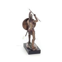 Spartan Warrior 12,5 cm Veronese brons galvaniserad helkroppsstaty, antikens Grekland Veronese 4 - grifon.se 