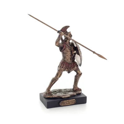 Spartan Warrior 12,5 cm Veronese brons galvaniserad helkroppsstaty, antikens Grekland Veronese 5 - grifon.se 