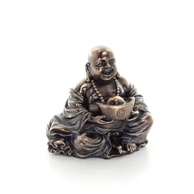 Buddha eller Budha: The Awakened & Enlightened, Holding Ball 6cm Veronese Bronze Elektrolys, Healing, Religious Veronese 5 - gri