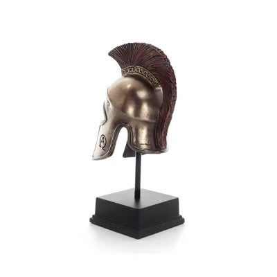 Headdress, from the ancient and medieval soldiers on a 21cm base with Veronese bronze electrolysis, decorative Veronese 2 - grif