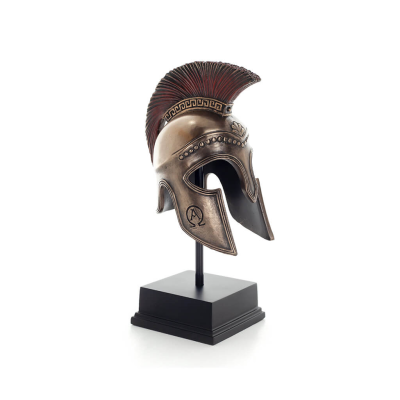 Headdress, from the ancient and medieval soldiers on a 21cm base with Veronese bronze electrolysis, decorative Veronese 4 - grif