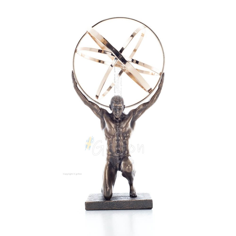 Atlas eller Atlas, Titan: Titanidernas ledare, knästående 20,5 cm Veronese elektrolytisk bronsstaty för hela kroppen Veronese 1 Atlas eller Atlas, Titan: Titanidernas ledare, knästående 20,5 cm Veronese elektrolytisk bronsstaty för hela kroppen Veronese 1