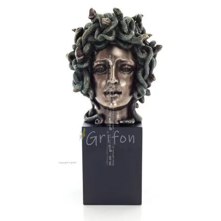 Medusa: The Wild-Eyed Mermaid Bust 21 cm Veronese brons galvaniseringsstaty, antikens Grekland Veronese 1 - grifon.se 