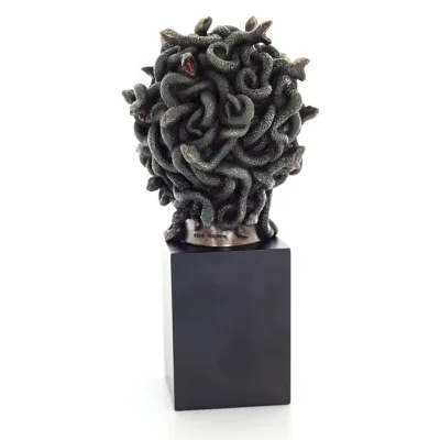 Medusa: The Wild-Eyed Mermaid Bust 21 cm Veronese brons galvaniseringsstaty, antikens Grekland Veronese 3 - grifon.se 